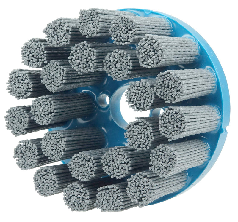 Weiler 85814 4" Nylox Disc Brush, Crimped Filament, .035/180SC Fill, 7/8" Arbor Hole, Made in The USA 4" Dia 0.035 Filament Dia / 180 Grit