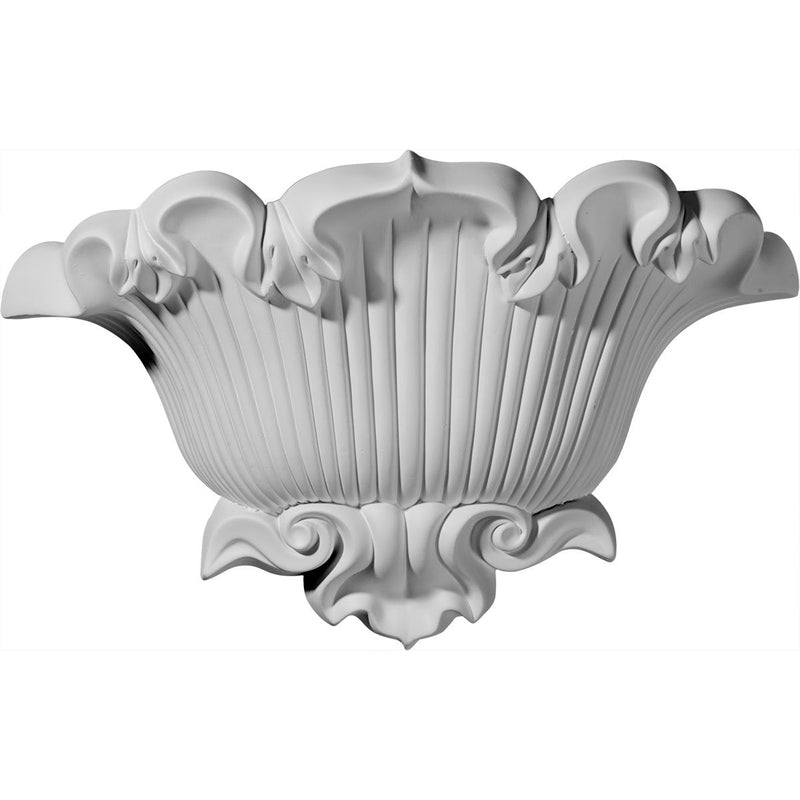 Ekena Millwork SCO15X04X09SH Shell Sconces, 15"W x 4 5/8"D x 9 5/8"H
