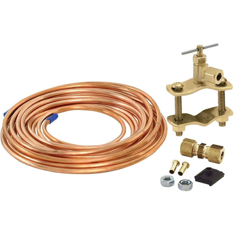 Eastman Ice Maker Installation Kit, 1/4 Inch x 15 Foot Copper Tube, 48398