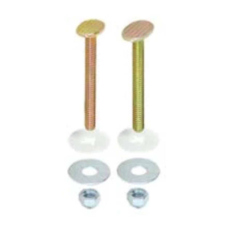 EZ-FLO 5/16 Inch x 2-1/4 Inch Closet Bolt Set, Brass Plated, 40028 5/16 in. x 2-1/4 in.