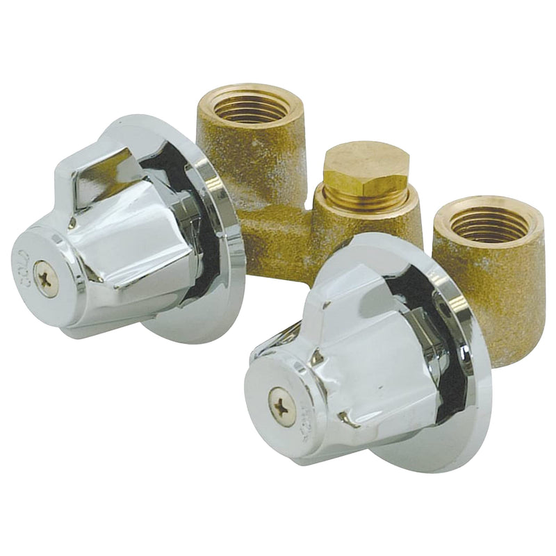 EZ-FLO Multi-Turn Shower Stall Valve, Chrome, 10551
