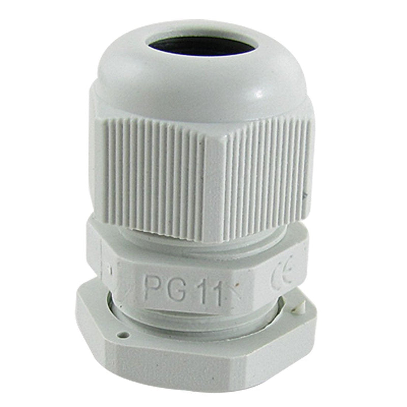 uxcell 10 Pcs White Plastic PG11 Waterproof Cable Glands Connectors