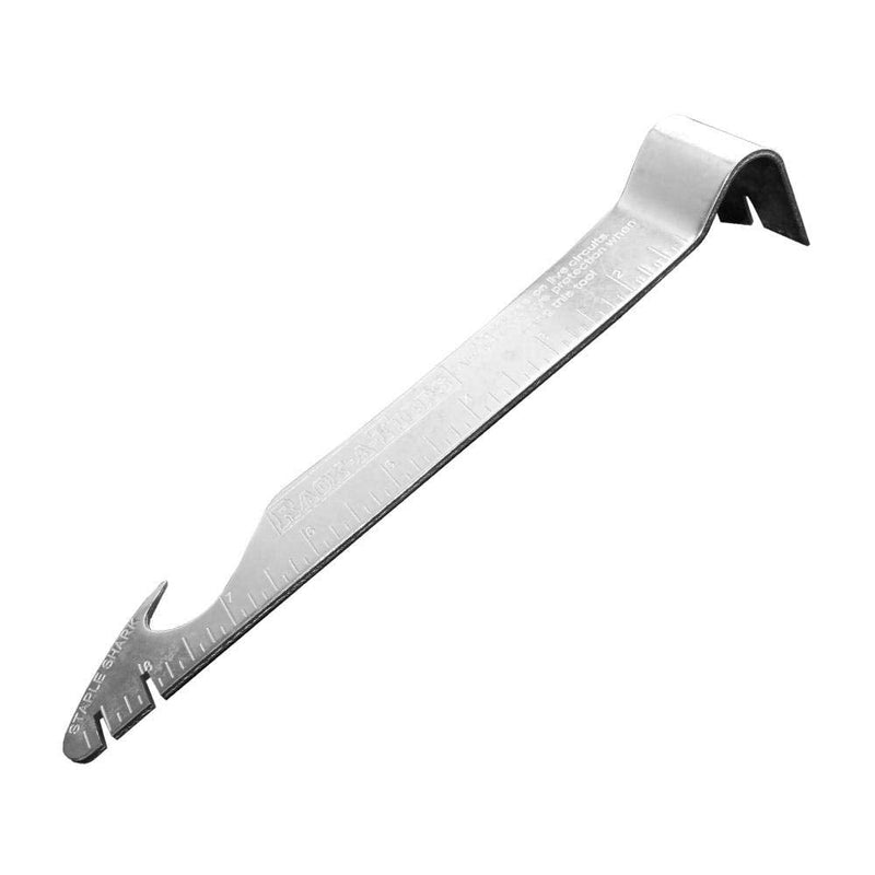 Rack-A-Tiers Staple Shark - Multi-Purpose Staple Puller, Electrical Staple Remover, Construction Staple Remover, Wire Staple Remover (one Pack)(52455)