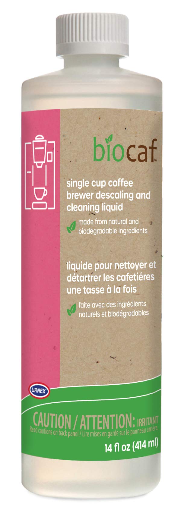 Full Circle Use Bottle Safe On Keurig Delonghi Nespresso Ninja Hamilton Beach Mr Coffee Braun and All Single Cup Machines, 14 Ounce, Gold/yellow