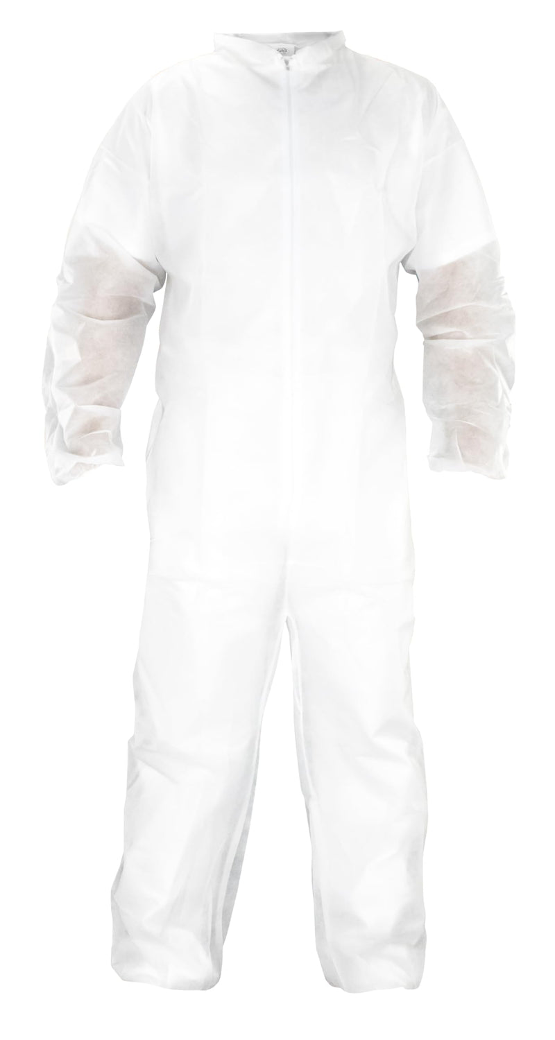 SAS Safety Corp Disposable Polypropylene Coveralls | General Purpose Crew Neck Work Coverall | 3X-Large