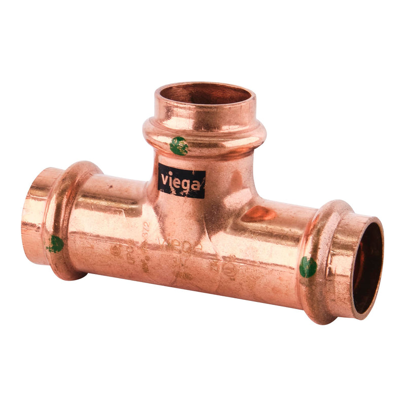Viega 77387 ProPress Zero Lead Copper Tee with 3/4-Inch P x P x P, 10-Pack 10 Pack