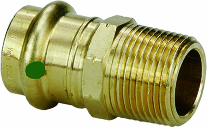 Viega 79215 ProPress Zero Lead Bronze Adapter with Male 1/2-Inch by 1/2-Inch P x Male NPT, 10-Pack