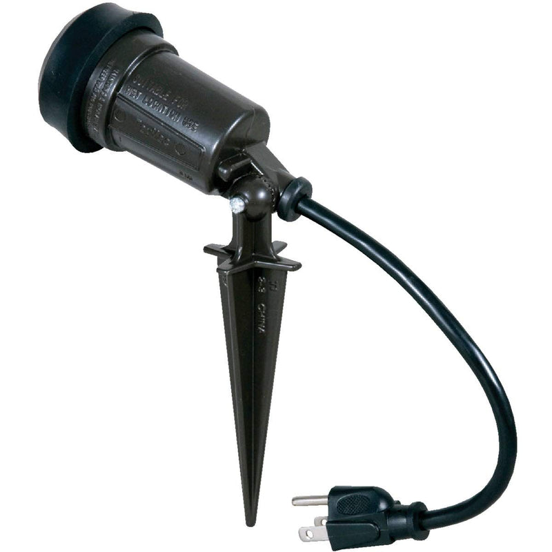 Hubbell-Bell SL101B Portable Spike Light Par 38 Bulb Bronze Finish, 75-150 Watt Industrial