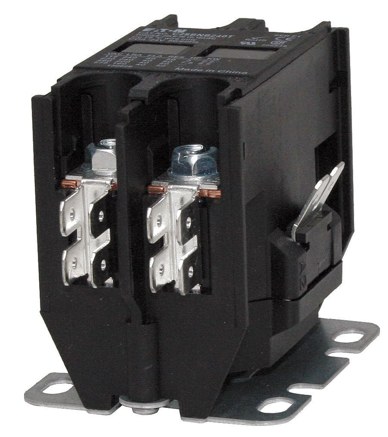 Eaton C25BNB230A Compact Definite Purpose Contactor, 30A Inductive Current Rating, 2 Max HP Rating at 115V, 5 Max HP Rating at 230V, 120VAC Coil Voltage