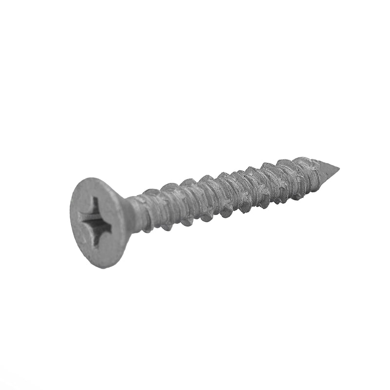 CONFAST 3/16" x 1-3/4" Concrete Screws 410 Stainless Steel Phillips Flat Countersunk with Concrete Drill Bit for Anchoring to Masonry, Block or Brick (50 per Box) 3/16" x 1-3/4"