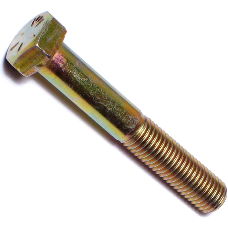 014973251901 Grade 8 Fine Hex Cap Screws, 5/16-24 x 2, Piece-5, Yellow 5/16-24 x 2-Inch