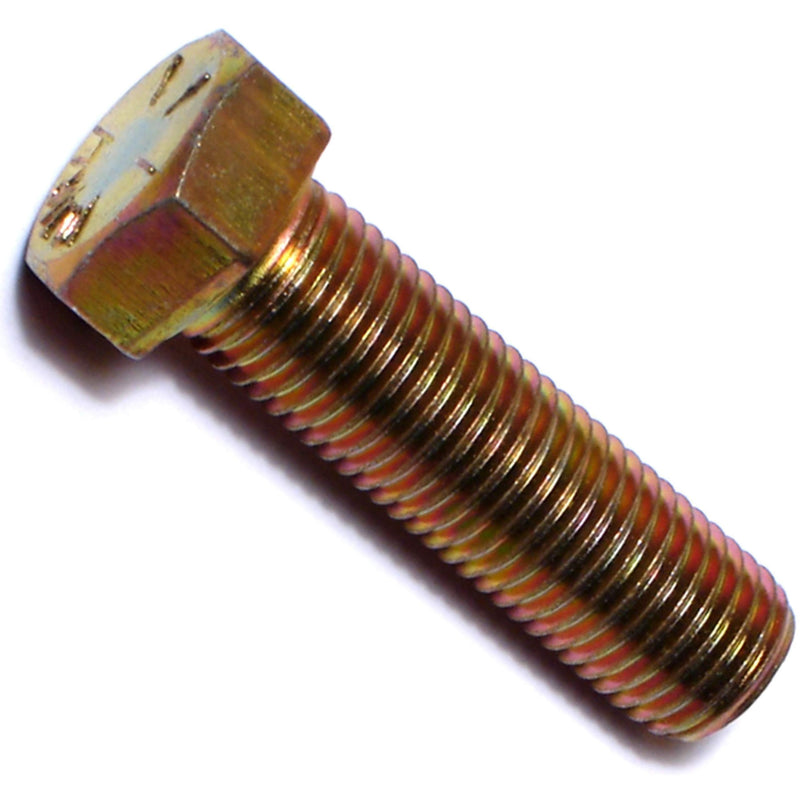 014973253158 Grade 8 Fine Hex Cap Screws, 7/16-20 x 1-1/2, Piece-5 , yellow 7/16-20 x 1-1/2-Inch - NewNest Australia