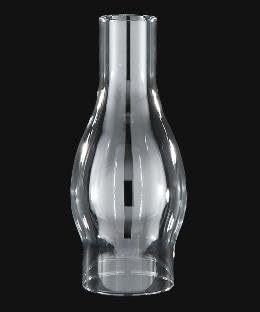 B&P Lamp® 2 5/8 Inch by 7 1/2 Inch Clear Glass Lamp Chimney for Vintage and Antique Style Lamps