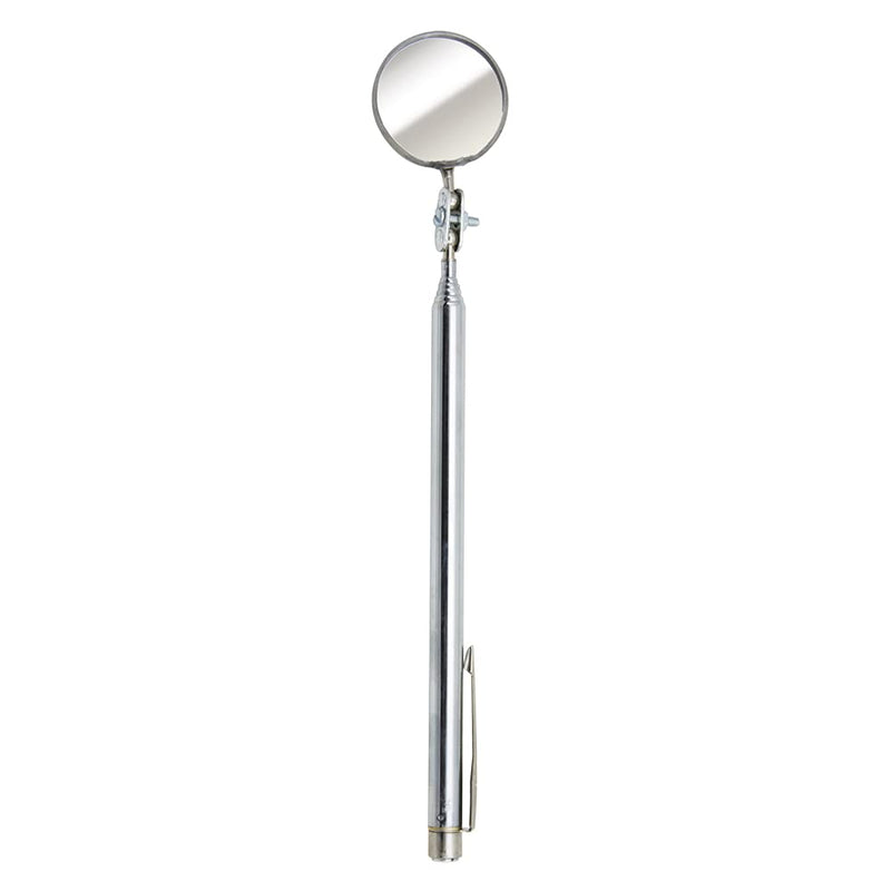 Ullman C-2M Circular Magnifying Telescoping Inspection Mirror, 2-1/4" Diameter, 10" to 14" Extended Handle Length 14 Inches