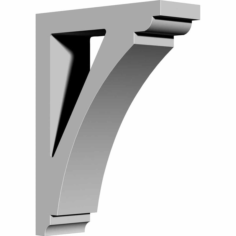 Ekena Millwork BKT04X12X16RI 4-Inch W x 12-Inch D x 16-Inch H Richmond Bracket 4"W x 12"D x 16"H 1