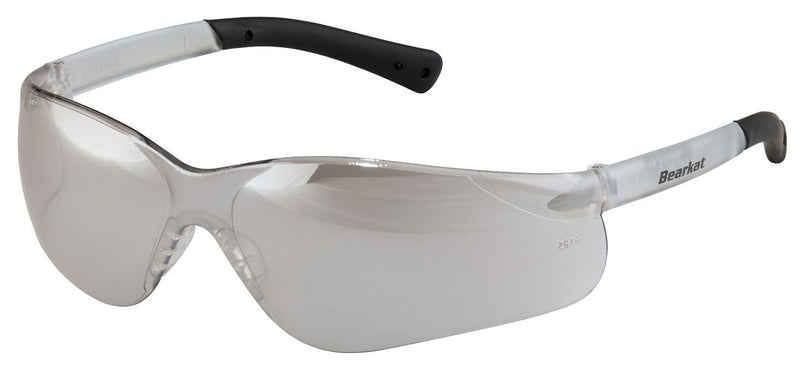 MCR Safety Glasses BearKat BK3 Lenses With Scratch-Resistant Coating And UV Protection Clear Mirror Lens I/O Clear Mirror