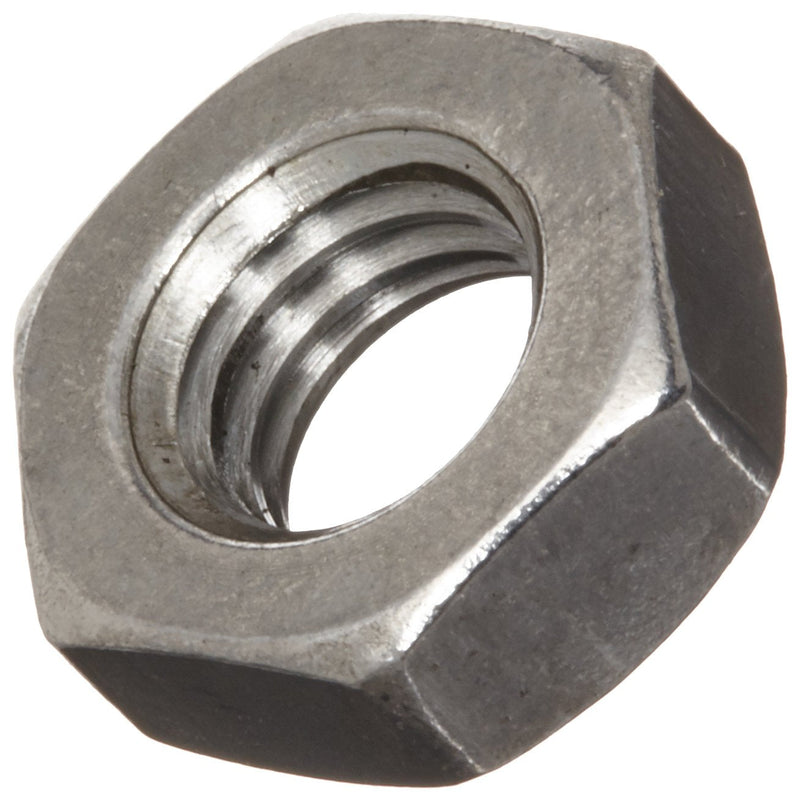 18-8 Stainless Steel Small Pattern Machine Screw Hex Nut, Plain Finish, #6-32 Thread Size, 1/4" Width Across Flats, 3/32" Thick (Pack of 100) 1/4 inches 3/32 Inches