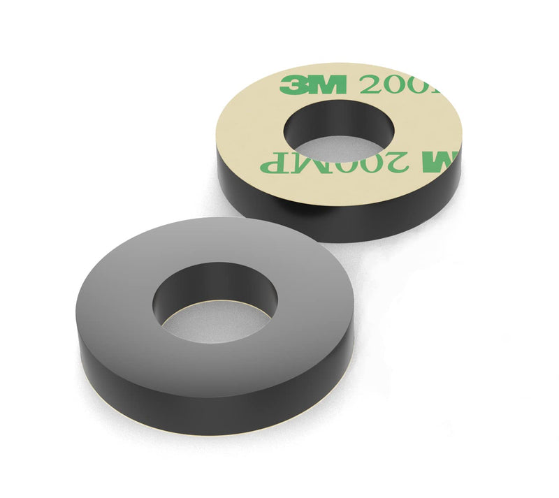 Isolate It: Sorbothane Vibration Isolation Washer 70 Duro with 3M Adhesive (.45" ID - 1" OD - .19" H) - 8 Pack