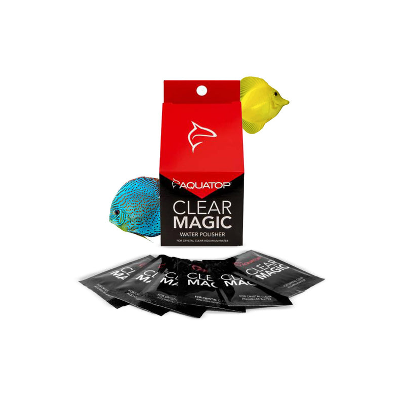 Aquatop Clear Magic Water Polisher - Safe for Freshwater and Saltwater Aquariums - May be added once a week - Easier Pick up by your Aquarium 2.4 x 1 x 3.7 inches Whites & Tans