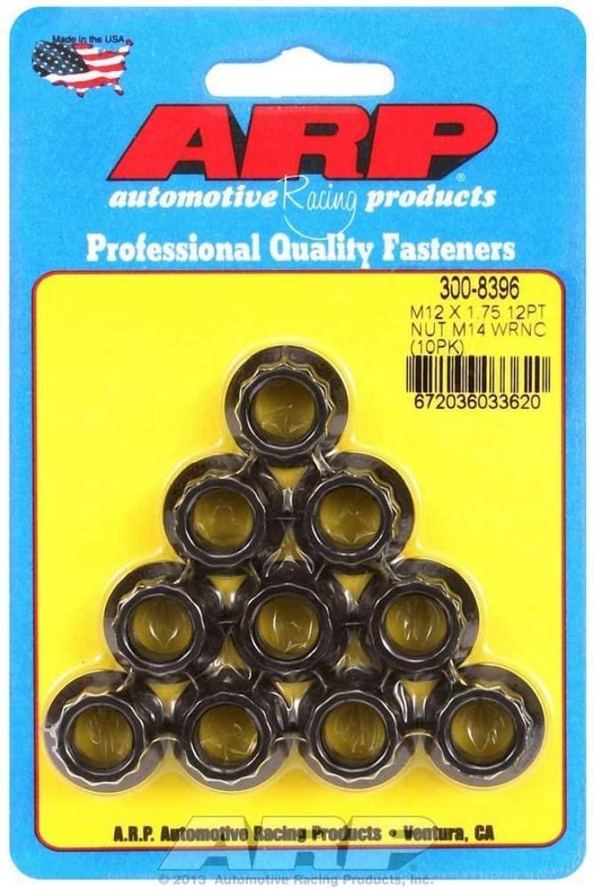 ARP 300-8396 12mm x 1.75 12-Point Nut - 10 Piece