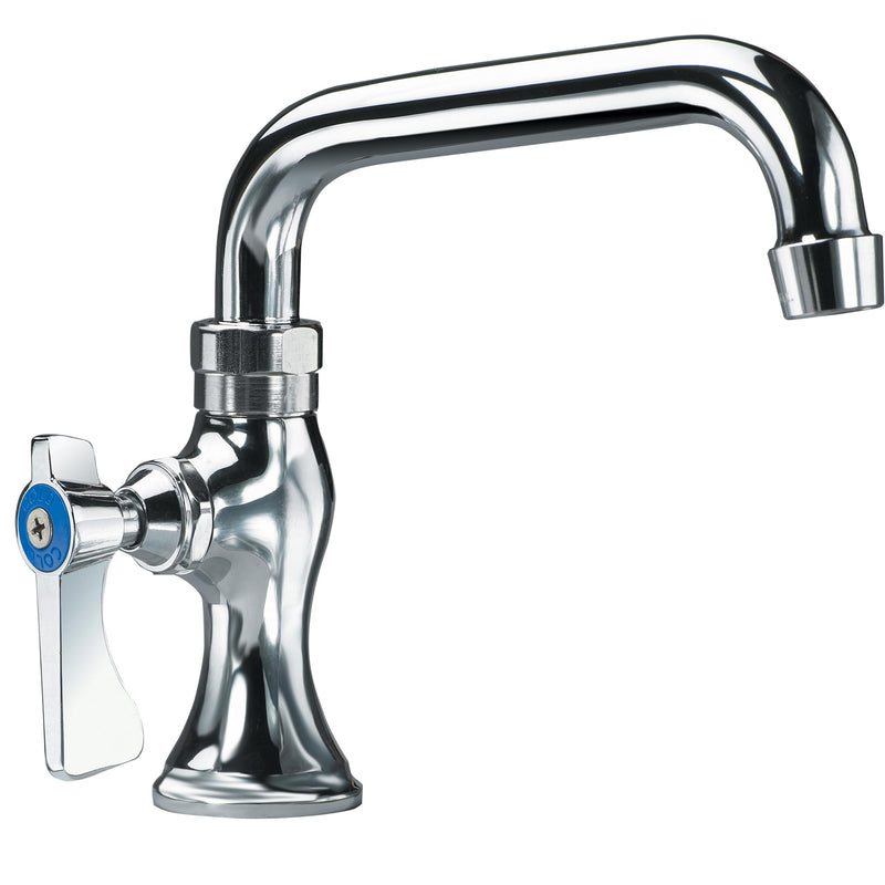 Krowne 16-108L Krowne Silver Series Single Pantry Faucet, Deck Mount, 6" Swing spout, 1/2" NPS Male inlets, fits 3/4" Hole, 1/4" NPT Union Tailpiece, Anti-Splash Aerator, Low Lead Compliant‌‌
