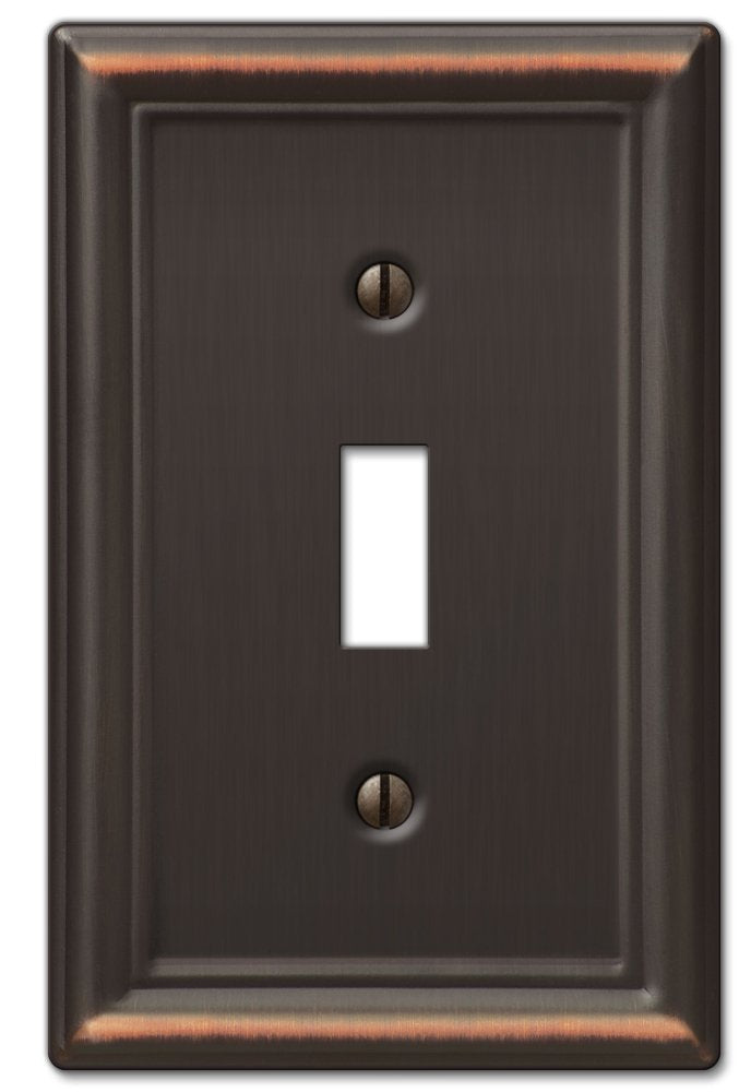 Amerelle 149TDB BRZ 1 TGL WALLPLATE, Single Toggle, Aged Bronze