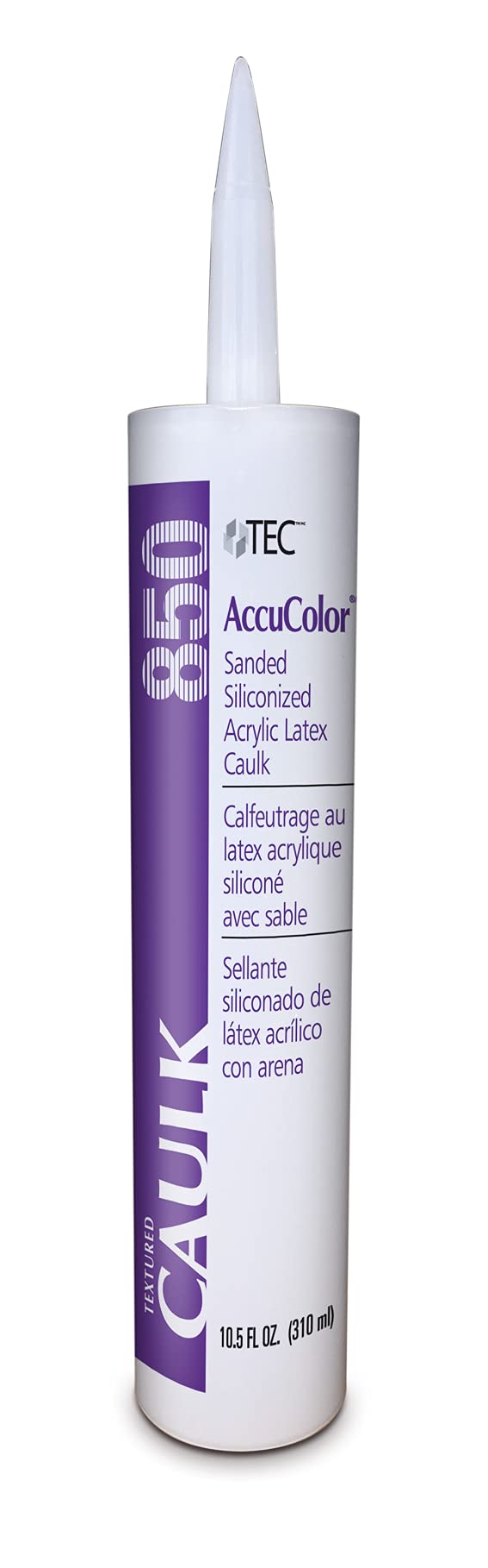 TEC AccuColor - Siliconized Sanded Acrylic Caulk - Fast-Drying and Paintable Sealant Designed to Match other TEC Grout Colors - 10.5 OZ - 903 Birch Color