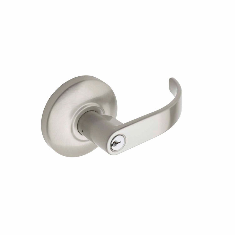 Copper Creek EL9040-SS Erin Lever Exterior Trim Exit Keyed Entry, Satin Stainless