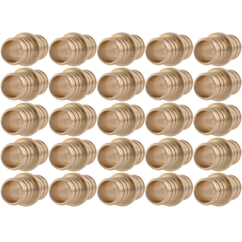 SharkBite 3/4 Inch Crimp Coupling, Pack of 25, Brass Plumbing Fitting, PEX Pipe, PE-RT, UC016LF 3/4 in., 25 pack