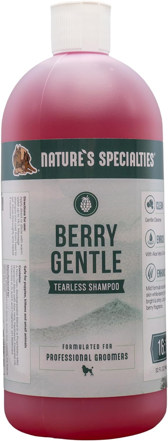 Nature's Specialties Berry Gentle Pet Shampoo 32oz - PawsPlanet Australia