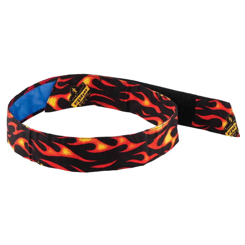 Ergodyne Chill Its 6705CT Cooling Bandana, Lined with Evaporative PVA Material for Fast Cooling Relief, Quick and Secure Fit Flames