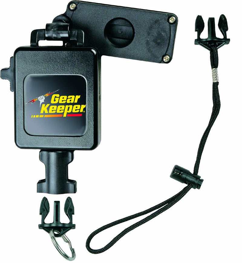 Gear Keeper RT3-7624 Retractable Instrument Tether with Clamp On Multi-Mount Belt Clip | Retractable Tool Tether | Gear Hoist for Belt | 80 Pounds Breaking Strength | 24 Ounce Force | 32" Extension 24OZ