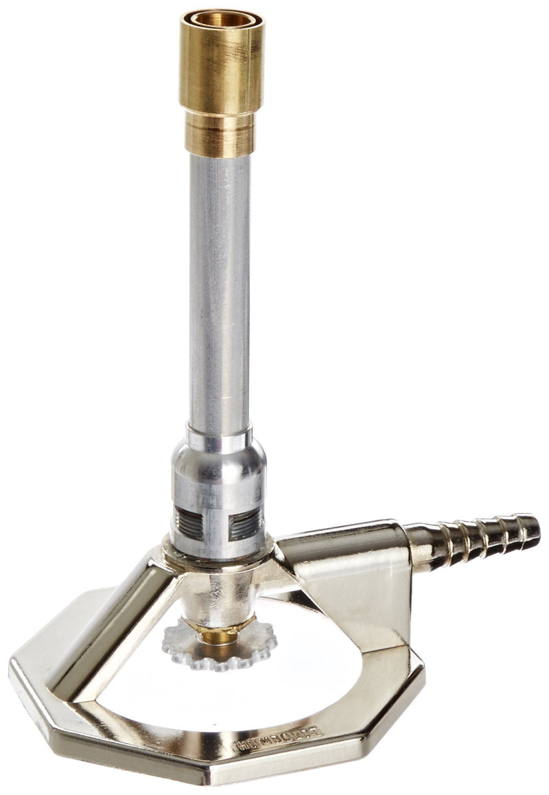 Humboldt H-6220 General Purpose Tirrill Burners with Flame stabilizer, Natural gas, 11mm Mixing Tube OD, 5.5 CFH, 5,638 BTU Output, 152mm Overall Height