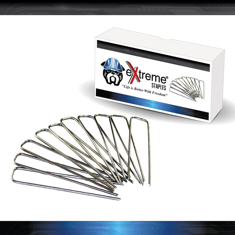 50 Steel Sod or Ground Staples for Dog Fence Installation Above Ground