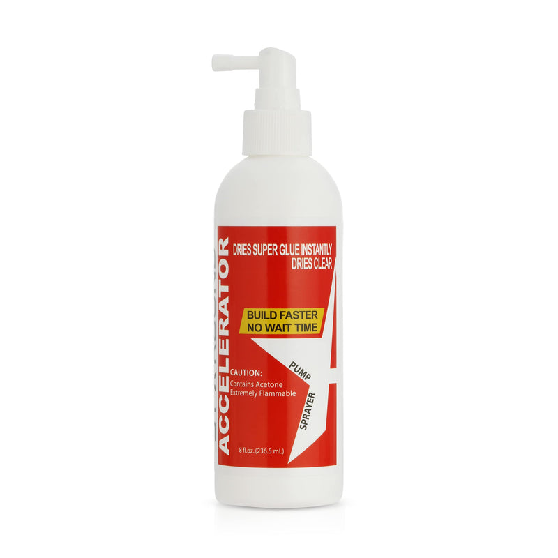 Starbond Pinocchio Pump CA Glue Accelerator, Instantly Dries Super Glue, 8 oz 8 ounce