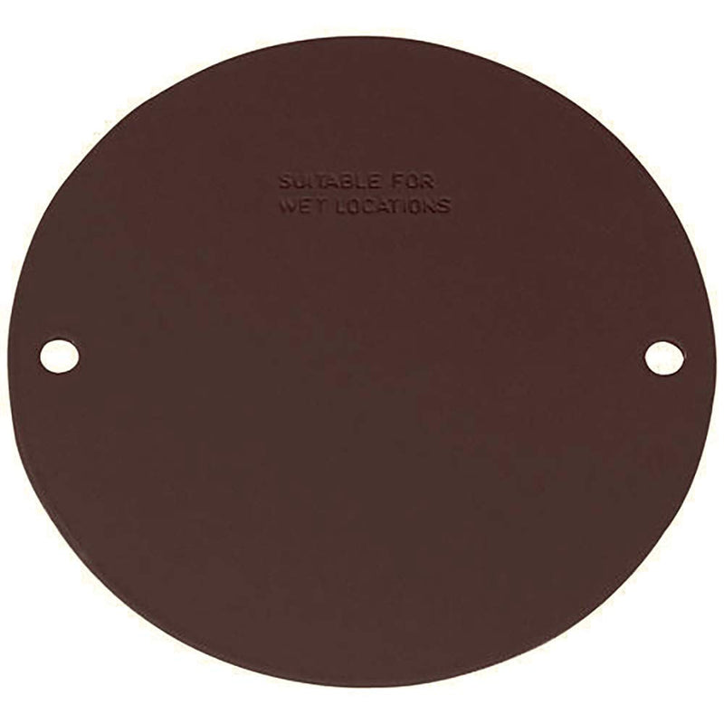 Sigma Electric, Bronze 14241BR Round Blank Stamped Cover, Size