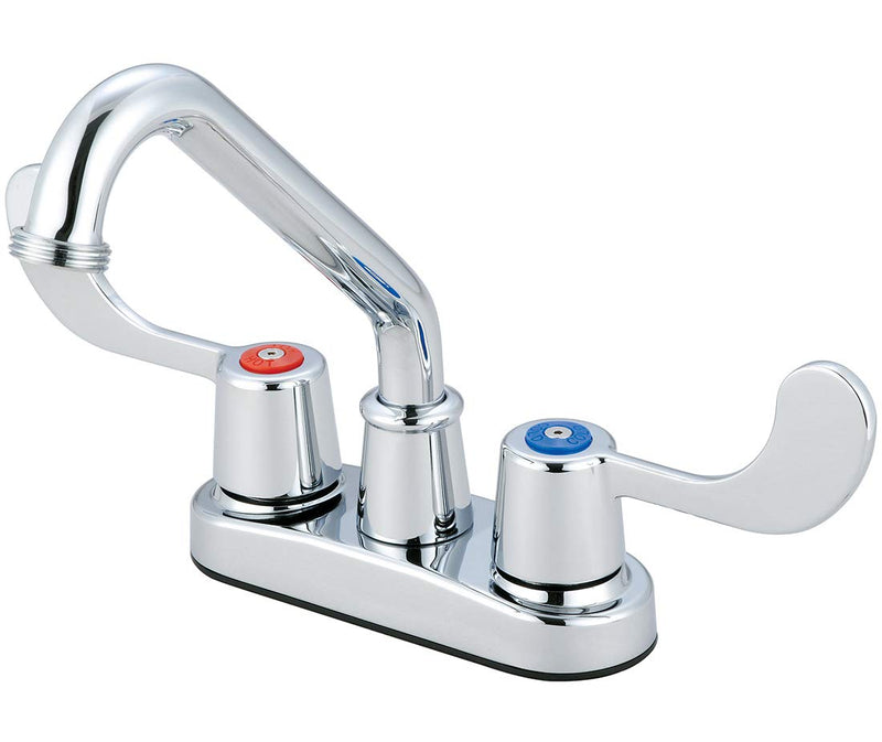 Olympia Two Handle Utility Laundry Faucet, Chrome Finish, B-8190 Handle Pull