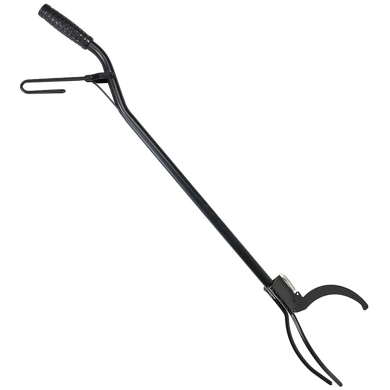 Sunnydaze 36" Steel Log Tongs for Fire Pit, Outdoor Fireplace Log Grabber 1