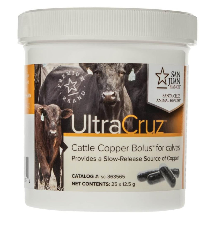 UltraCruz - sc-363565 Cattle Copper Bolus Supplement for Calves, 25 Count x 12.5 Grams - PawsPlanet Australia