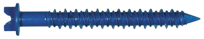 The Hillman Group 375293 Hex Washer, Head Slotted Tapper Concrete Screw Anchor, 1/4 x 1-1/4-Inch, 100-Pack