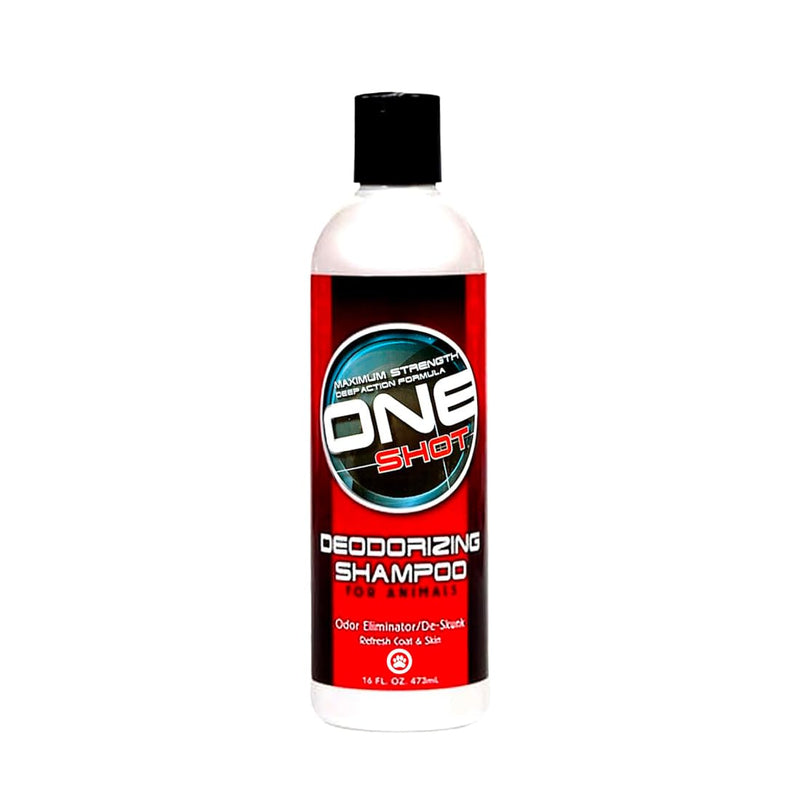 Best Shot One Shot Deodorizing Shampoo, Coat and Skincare Product for Dogs, Cats, and Horses, Eliminates Foul Odors, De-Skunk, Ready-to-Use, 16 Oz. - PawsPlanet Australia
