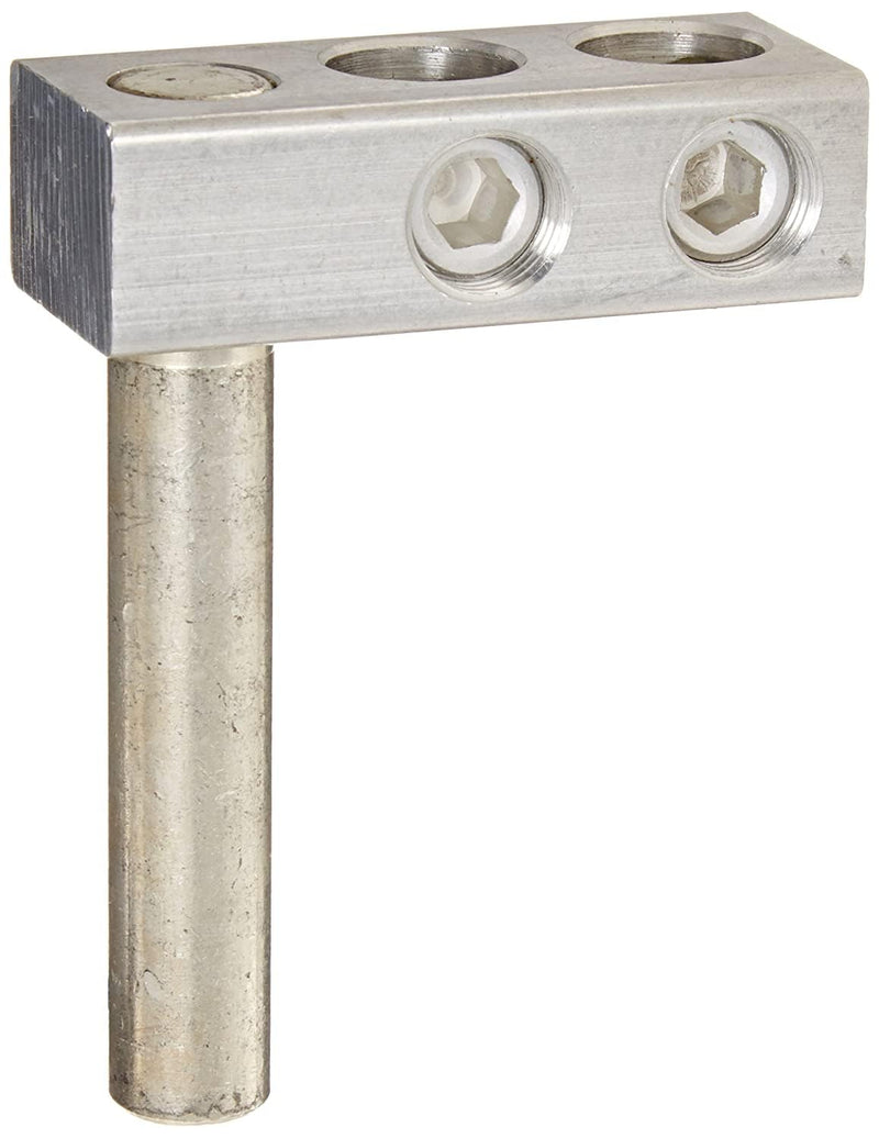 NSI Transformer Stud Connector, 350-6 AWG Wire Range, 5/8" Copper Stud Diameter, 4" Stud Length, 1" Width, 1.44" Height, 3.25" Length, Ohm