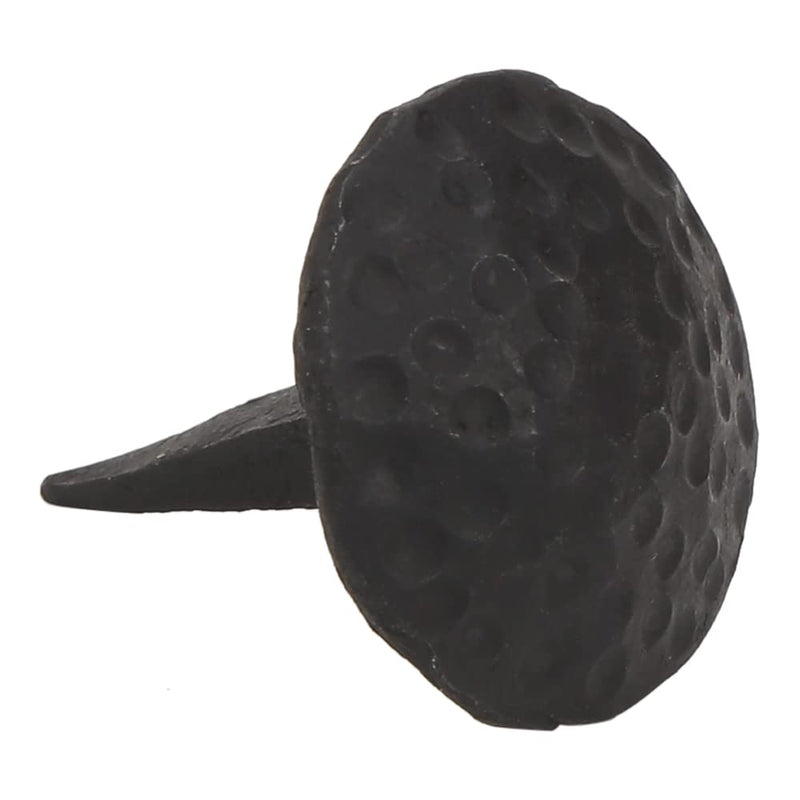 A29 Round Iron Clavos Decorative Nails, Hand Forged 1 inch Iron Clavos Black, Natural Black Finish, Decorative Bolts for Wood Doors, Cabinets, Furniture, Iron Nails (Set of 12) 1 x 1 Inch 1" x 1" (12 pk)