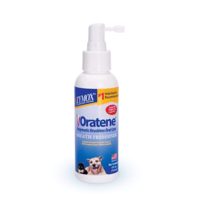 Pet King Brands Oratene Brushless Oral Care Breath Freshener for Dogs and Cats, 4oz - PawsPlanet Australia