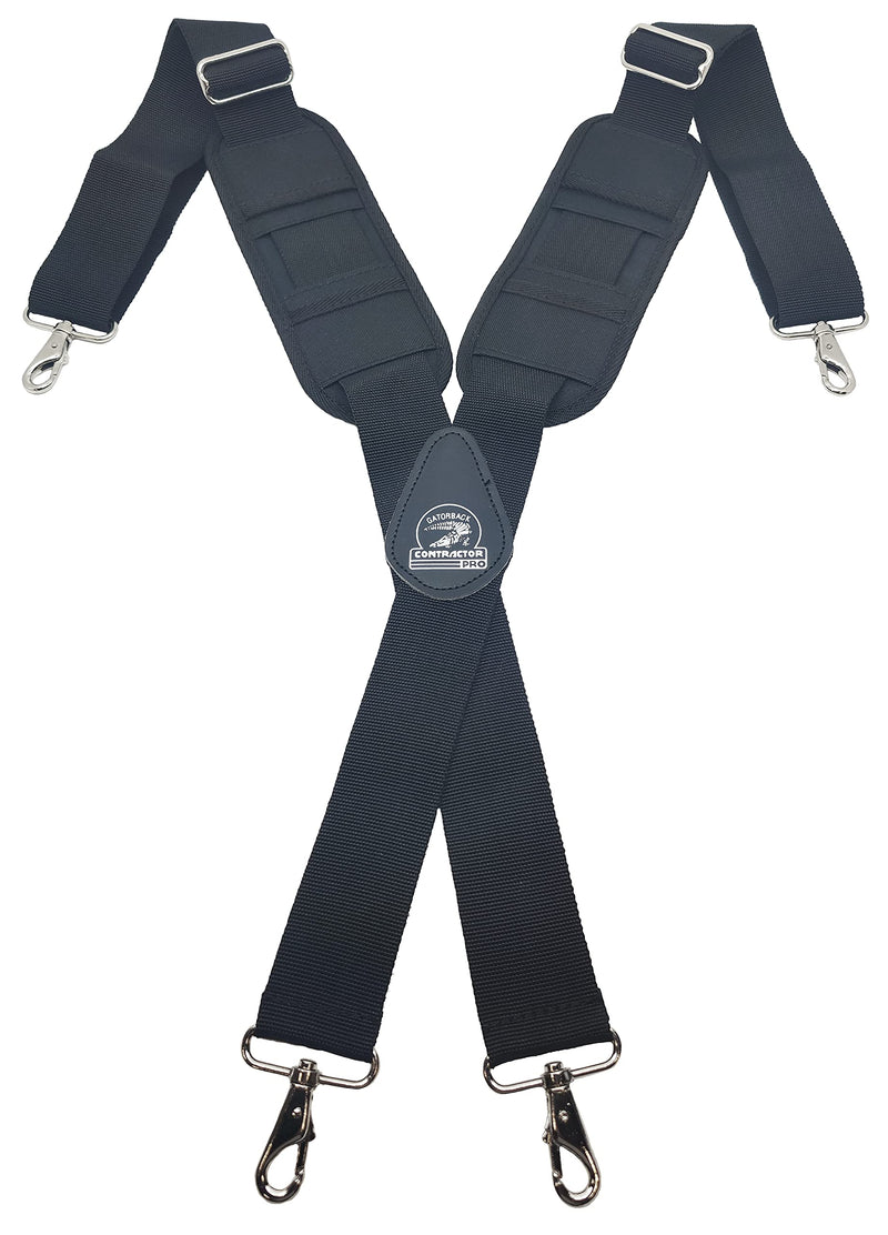 B606 Molded Air Channel Suspenders w/Spring Hooks. Extreme Comfort and Support for your Tool belt. Made by Contractor Pro