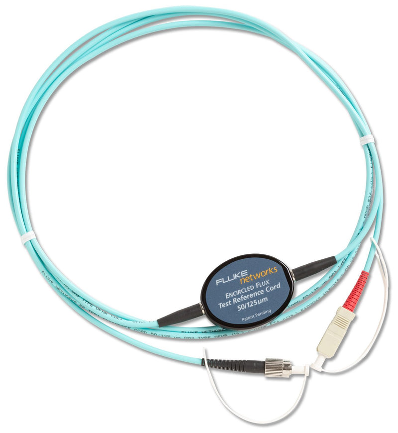 Fluke Networks MRC-50-EFC-SCFC Multimode Encircled Flux Compliant Test Reference Cord for Testing 50µm FC Terminated Fibers, 2m Length, SC/FC Male Network, Fiber Tester Accessory
