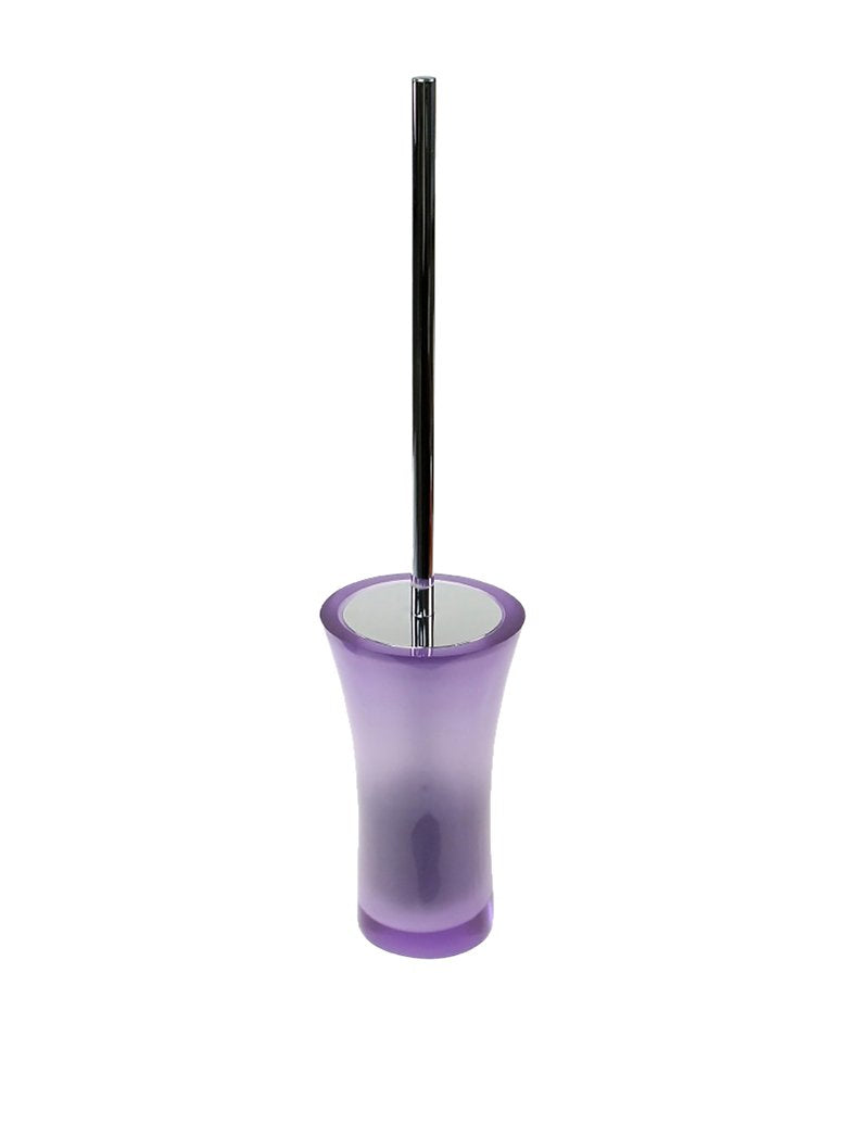 Gedy Aucuba Free Standing Toilet Brush Holder Made from Thermoplastic Resins, Purple