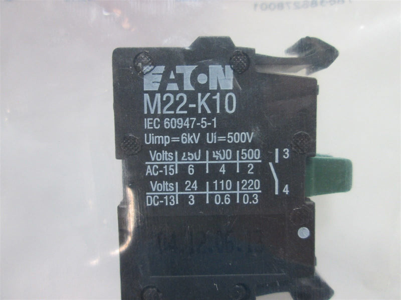 EATON MOELLER - M22-CK10 - AUXILIARY CONTACT