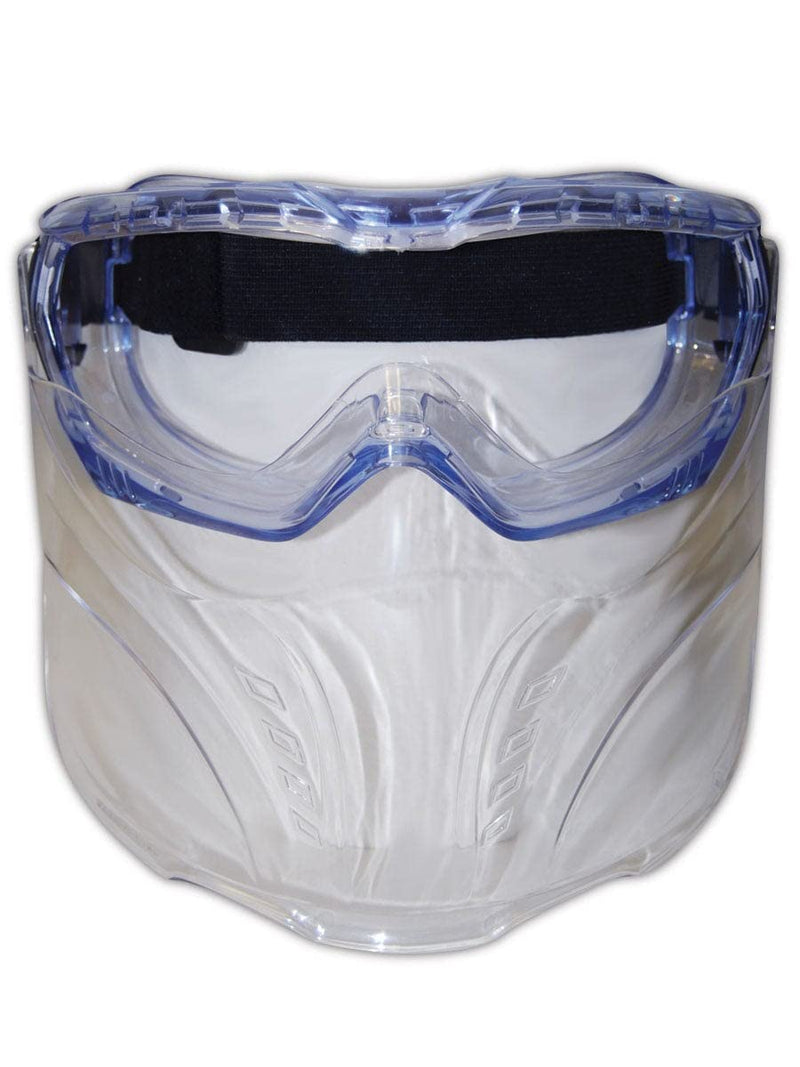 MAGID GFS360AFC Gemstone SAFETY Goggles with Detachable Face Mask, 12.7" Height, 18.3" Wide, 19.6" Length, Polycarbonate, Standard, Clear