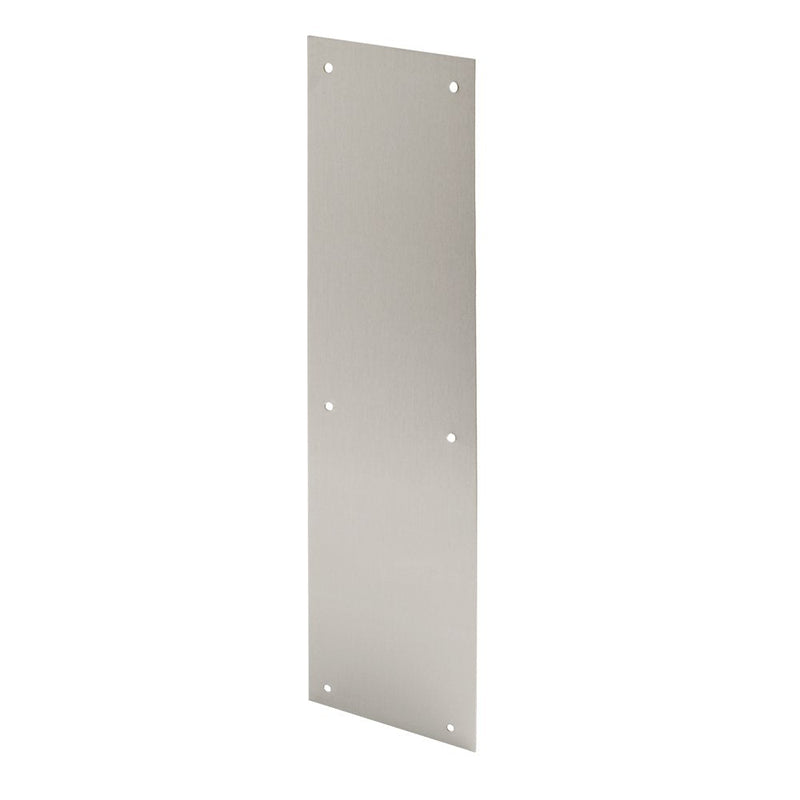 Prime-Line J 4626 Door Push Plate, 4 In. x 16 In., Stainless (Single Pack) 4 in. x 16 in. Steel